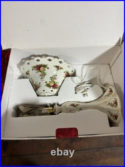 Royal Albert By Royal Doulton Rare Old Country Rose 16 Table Lamp In Box