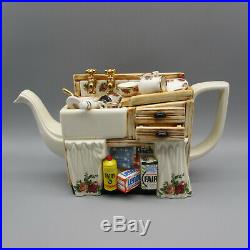 Royal Albert Cardew Old Country Roses Earthenware Kitchen Sink Teapot