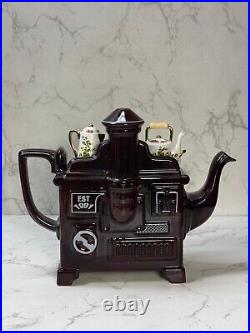 Royal Albert Cardew Old Country Roses Earthenware Kitchen Stove Teapot Rare Royal Albert Cardew Old Country Roses Earthenware Kitchen Stove Teapot Rare