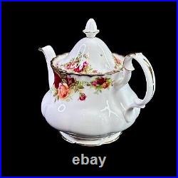 Royal Albert China Old Country Roses 1962 Rare 2 Cup Teapot 5½ inches