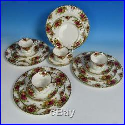 Royal Albert China Old Country Roses 4 Place Settings Plates/Cups/Saucers