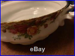 Royal Albert China Old Country Roses 9 Round Handled Covered Casserole Mint