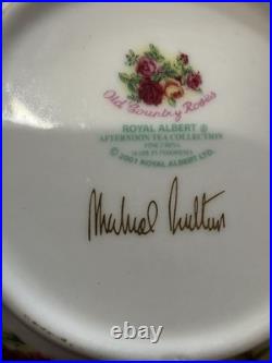 Royal Albert China Old Country Roses Afternoon Tea Collection Tea Pot + 4 Cu