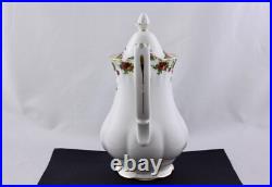 Royal Albert China Old Country Roses Coffee Pot & Lid, Made In England New
