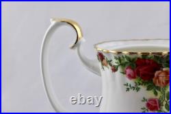 Royal Albert China Old Country Roses Coffee Pot & Lid, Made In England New