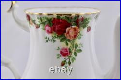 Royal Albert China Old Country Roses Coffee Pot & Lid, Made In England New