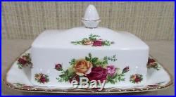 Royal Albert China Old Country Roses (Covered) Butter Dish & Rectangular Cover