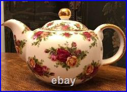 Royal Albert China Old Country Roses Teapot Signed by Michael Doulton