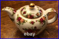 Royal Albert China Old Country Roses Teapot Signed by Michael Doulton