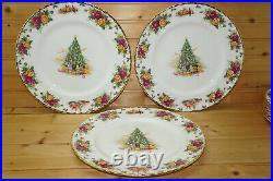 Royal Albert Christmas Magic (3) Dinner Plates, 10 1/2 Old Country Roses