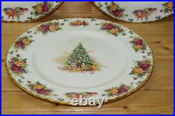 Royal Albert Christmas Magic (3) Dinner Plates, 10 1/2 Old Country Roses