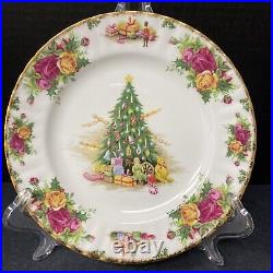 Royal Albert Christmas Magic Salad Plates 8 Old Country Roses 1990 Lot of 3