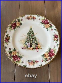 Royal Albert Christmas Magic Salad Plates 8 Old Country Roses Set Of 5