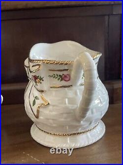 Royal Albert Christmas Old Country Rose Basket Weave 5 piece Tea Set