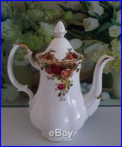 Royal Albert Coffee Pot Old Country Roses English Vintage