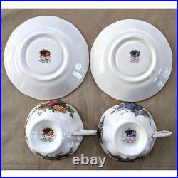 Royal Albert Cup & Saucer Set of 2 Moonlight Rose old country rose England