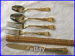 Royal Albert DOulton Old Country Roses Flatware 65 Pieces For 12