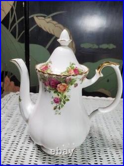 Royal Albert Doulton Old Country Roses 8 Piece Tea Set 2 Pots Sugar Creamer+