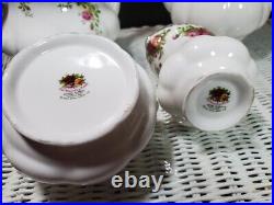 Royal Albert Doulton Old Country Roses 8 Piece Tea Set 2 Pots Sugar Creamer+