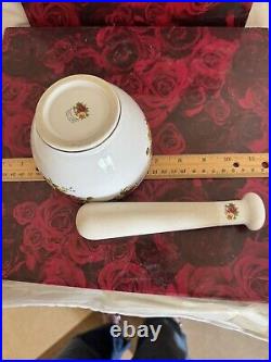 Royal Albert Doulton Old Country Roses Mortar And Pestle