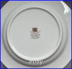 Royal Albert Doulton Old Country roses Xmas Ruby celebration 6 Salad Plates