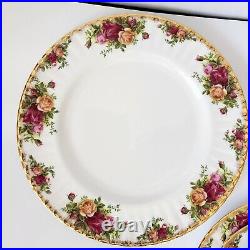 Royal Albert England Bone China Old Country Roses 20 Pc. Dinnerware Set For 4