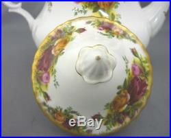 Royal Albert England Bone China Old Country Roses Teapot Tea Pot Large 6 Cup