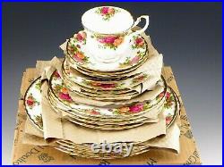Royal Albert England OLD COUNTRY ROSES 20 PC PLACE SETTING SERVICE FOR 4 Unused