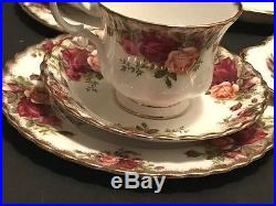 Royal Albert England Old Country Roses Bone China 24 Piece Tea Set Service for 6