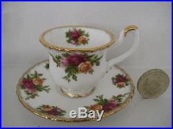 Royal Albert England Old Country Roses Miniature Teapot Tea Set For One On Tray