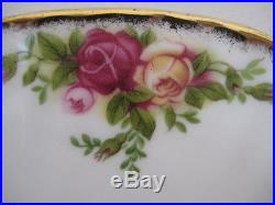 Royal Albert England Old Country Roses Miniature Teapot Tea Set For One On Tray