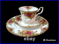 Royal Albert England Old Country Roses Noble 18 Piece Coffee Service 6 Pers
