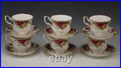 Royal Albert England Old Country Roses Set Of 6 Cup And Saucer Sets England