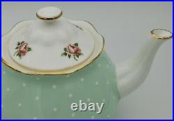 Royal Albert England Polka Rose Vintage 3 Piece Tea Set