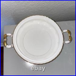 Royal Albert English Old Country Roses Covered Vegetable Casserole Dish withLid