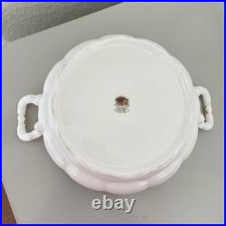 Royal Albert English Old Country Roses Covered Vegetable Casserole Dish withLid