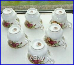 Royal Albert Fine Bone China Old Country Roses 21 PC Cups Saucers Plates Milk