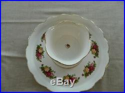 Royal Albert Fine China Old Country Roses Cake Plate/Chip & Dip Bowl 5-3