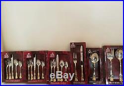 Royal Albert Flatware Old Country Roses Flatware 60 Pieces + 5 Pieces Buffet Set