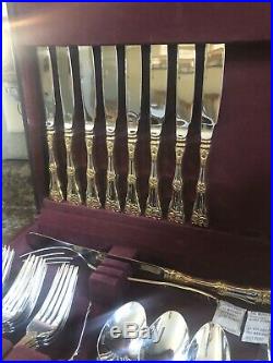 Royal Albert Flatware Old Country Roses, Service for 12 plus 5 piece Serving Set
