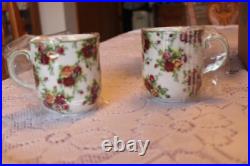 Royal Albert Ltd 2001 Old Country Roses Afternoon Tea, Tea Pot & 4 Cups NIB