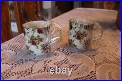 Royal Albert Ltd 2001 Old Country Roses Afternoon Tea, Tea Pot & 4 Cups NIB