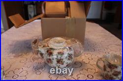Royal Albert Ltd 2001 Old Country Roses Afternoon Tea, Tea Pot & 4 Cups NIB