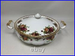 Royal Albert Made in England Old Country Roses Round Covered Vegetable Bowl