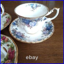 Royal Albert Moonlight Rose Old Country Roses Cup Saucer 3 Set