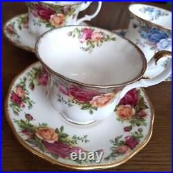 Royal Albert Moonlight Rose Old Country Roses Cup Saucer 3 Set