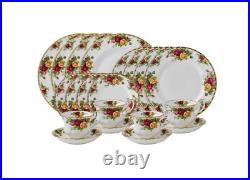 Royal Albert OLD COUNTRY 20-PIECE DINNERWARE SET New In Box 1962. MISSING 1 CUP Royal Albert OLD COUNTRY 20-PIECE DINNERWARE SET New In Box 1962. MISSING 1 CUP