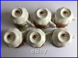 Royal Albert OLD COUNTRY ROSES 20 Piece Coffee Set 6 Trio- 1st Quality