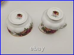 Royal Albert OLD COUNTRY ROSES 5 1/5 Small 2C Teapot Sugar, Creamer, cup, sauce