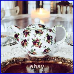 Royal Albert OLD COUNTRY ROSES Afternoon Tea Teapot SIGNED Michael Doulton NEW